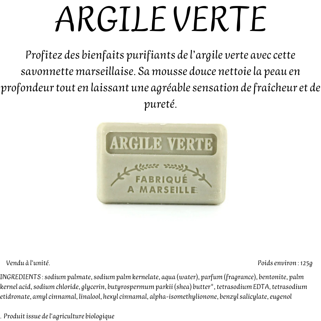 48 Variétés Savonnette Marseillaise au Beurre de Karité Bio