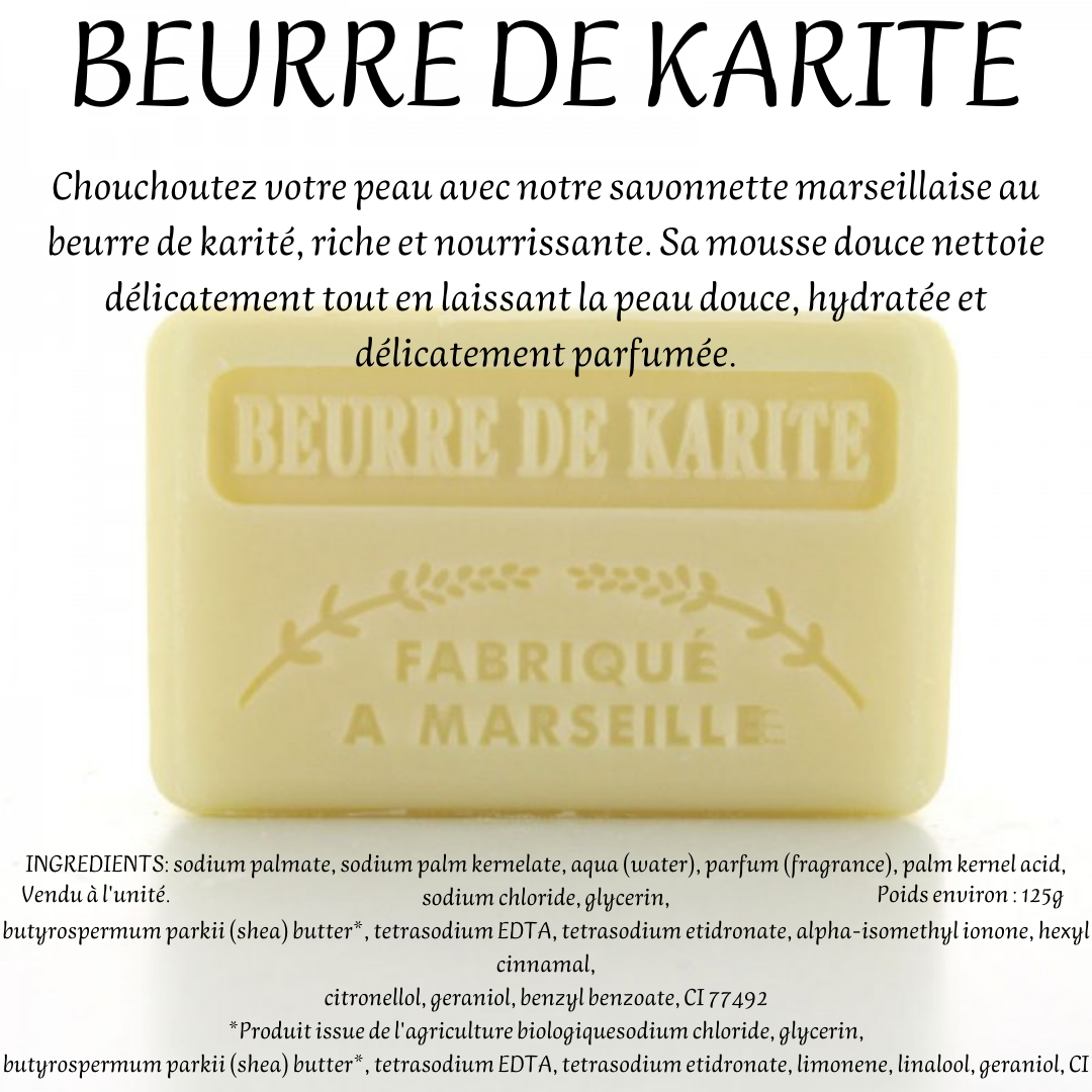 48 Variétés Savonnette Marseillaise au Beurre de Karité Bio