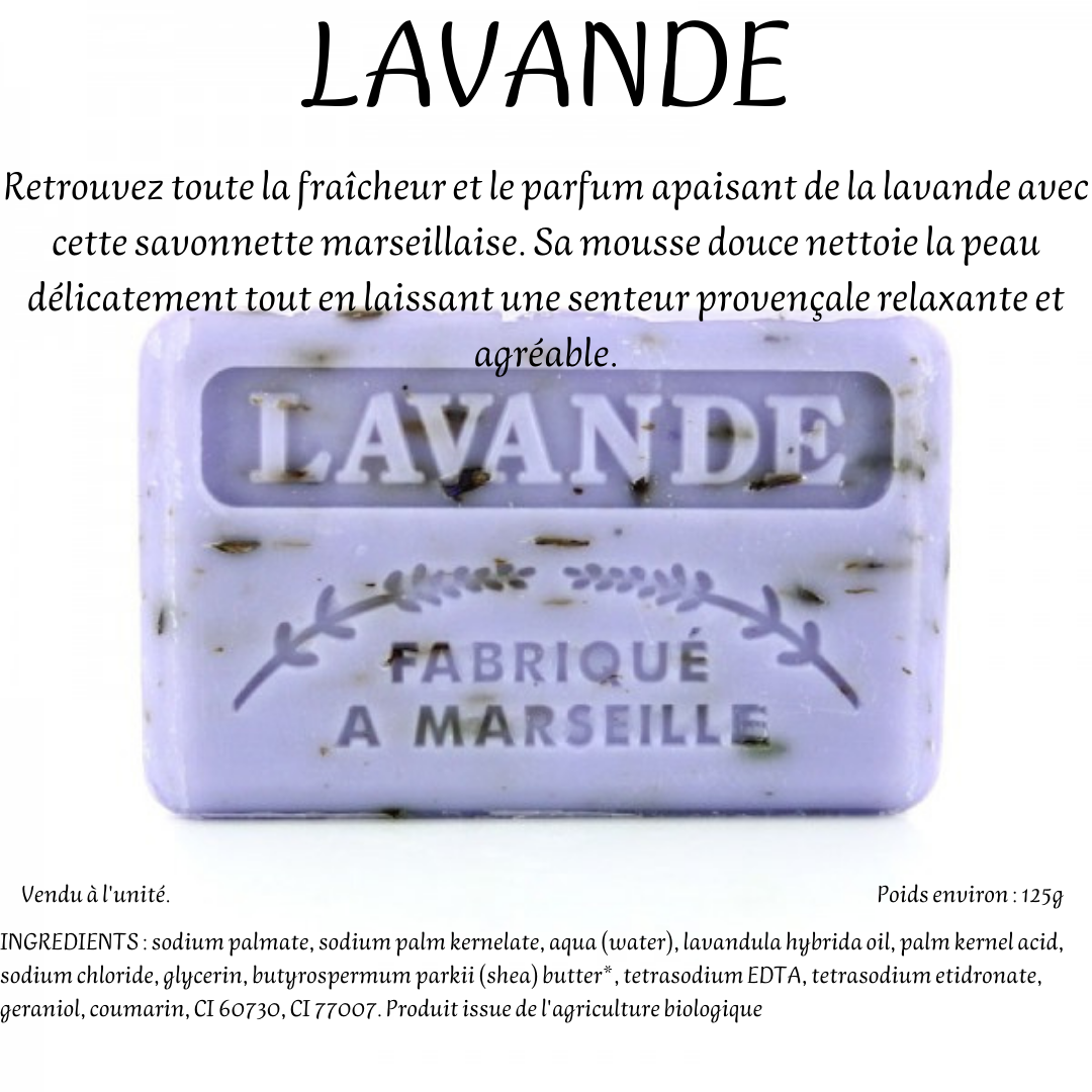 48 Variétés Savonnette Marseillaise au Beurre de Karité Bio