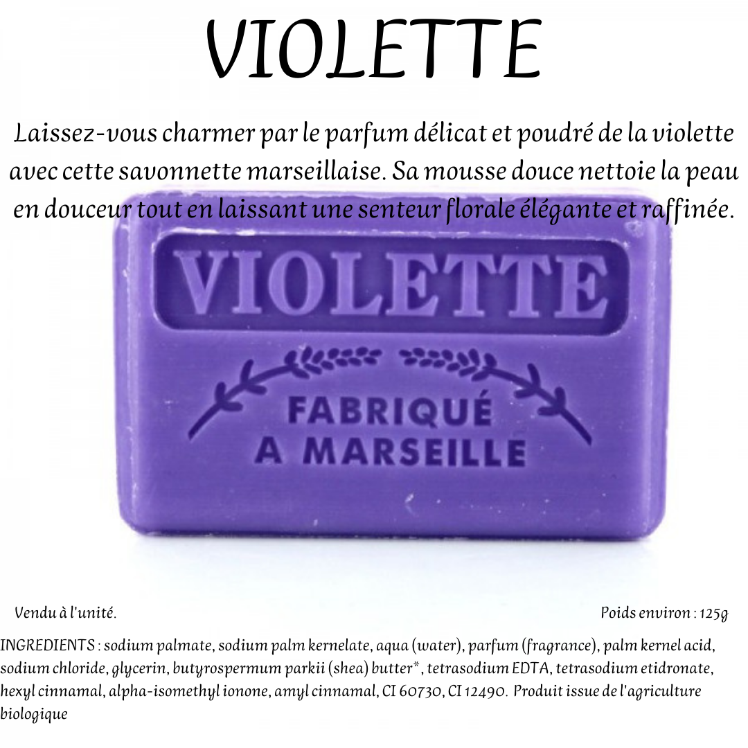 48 Variétés Savonnette Marseillaise au Beurre de Karité Bio