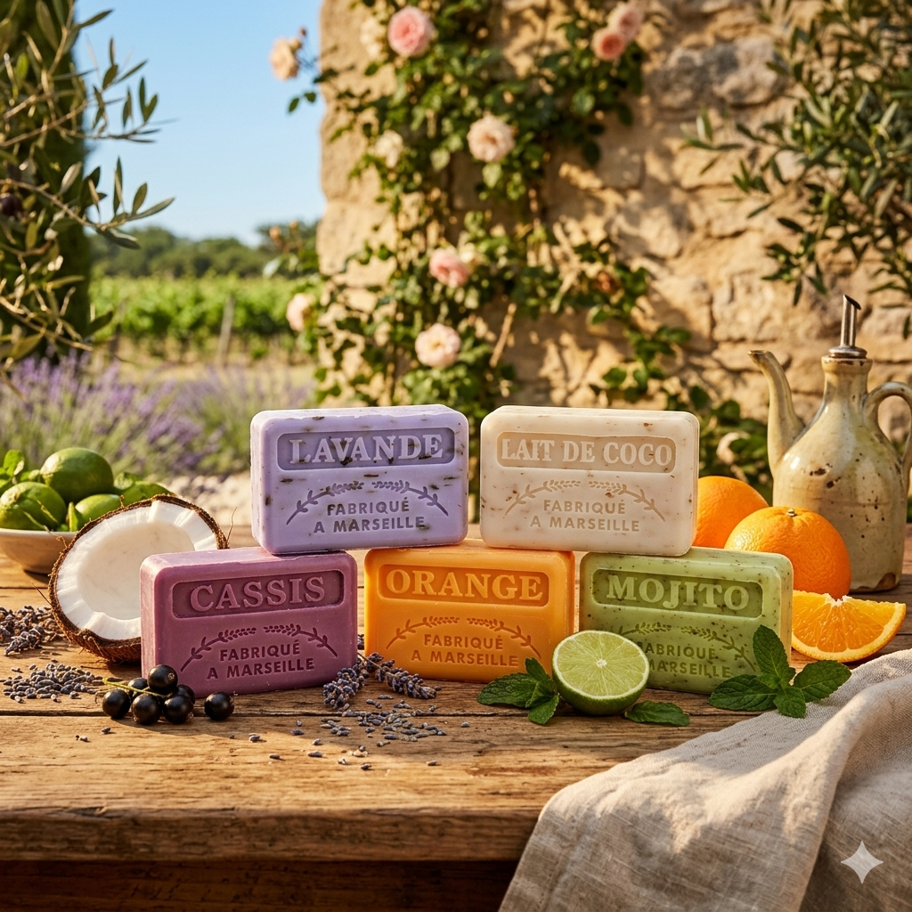 48 Variétés Savonnette Marseillaise au Beurre de Karité Bio